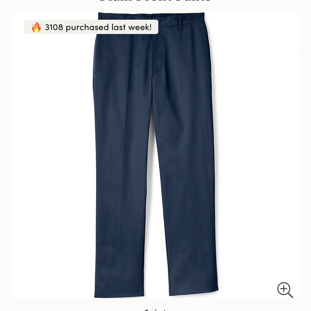 Lands End Navy Blue Pants NWOT